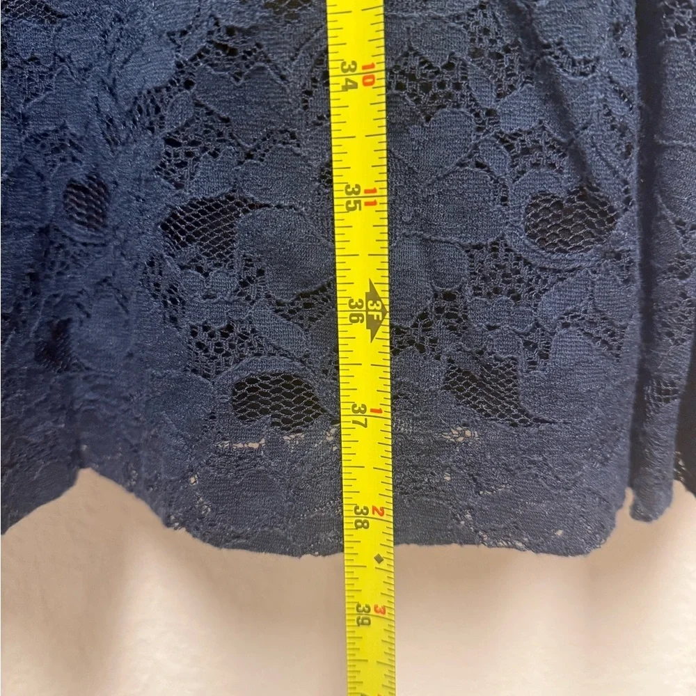 Betsey Johnson Navy Lace Fit & Flare Dress Size 10